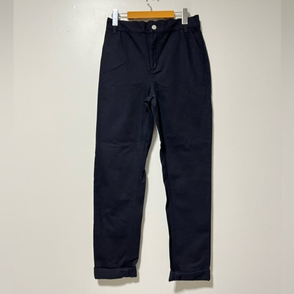 Oak + Fort Women’s Black Cotton Pants Size XS IT Jogger Style